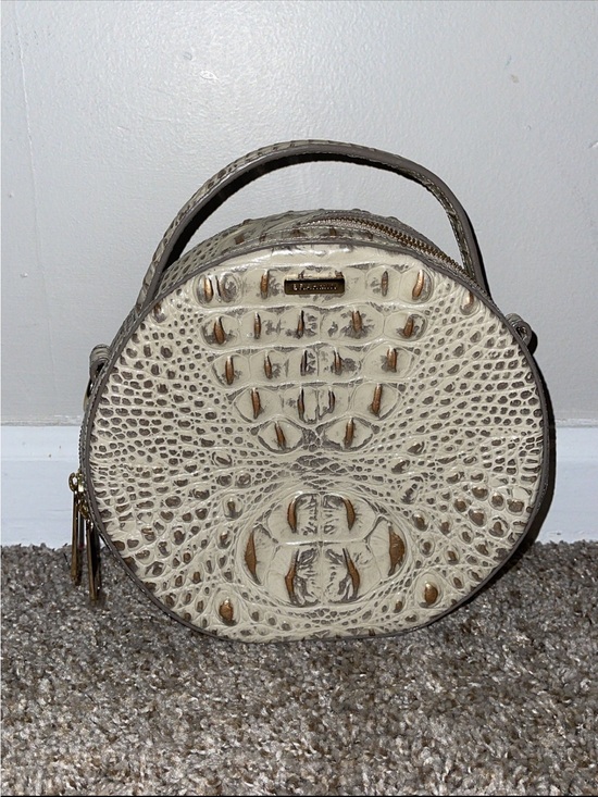 Brahmin Handbags - Brahmin Cream Croc-Embossed Round Top-Handle Mini Bag
